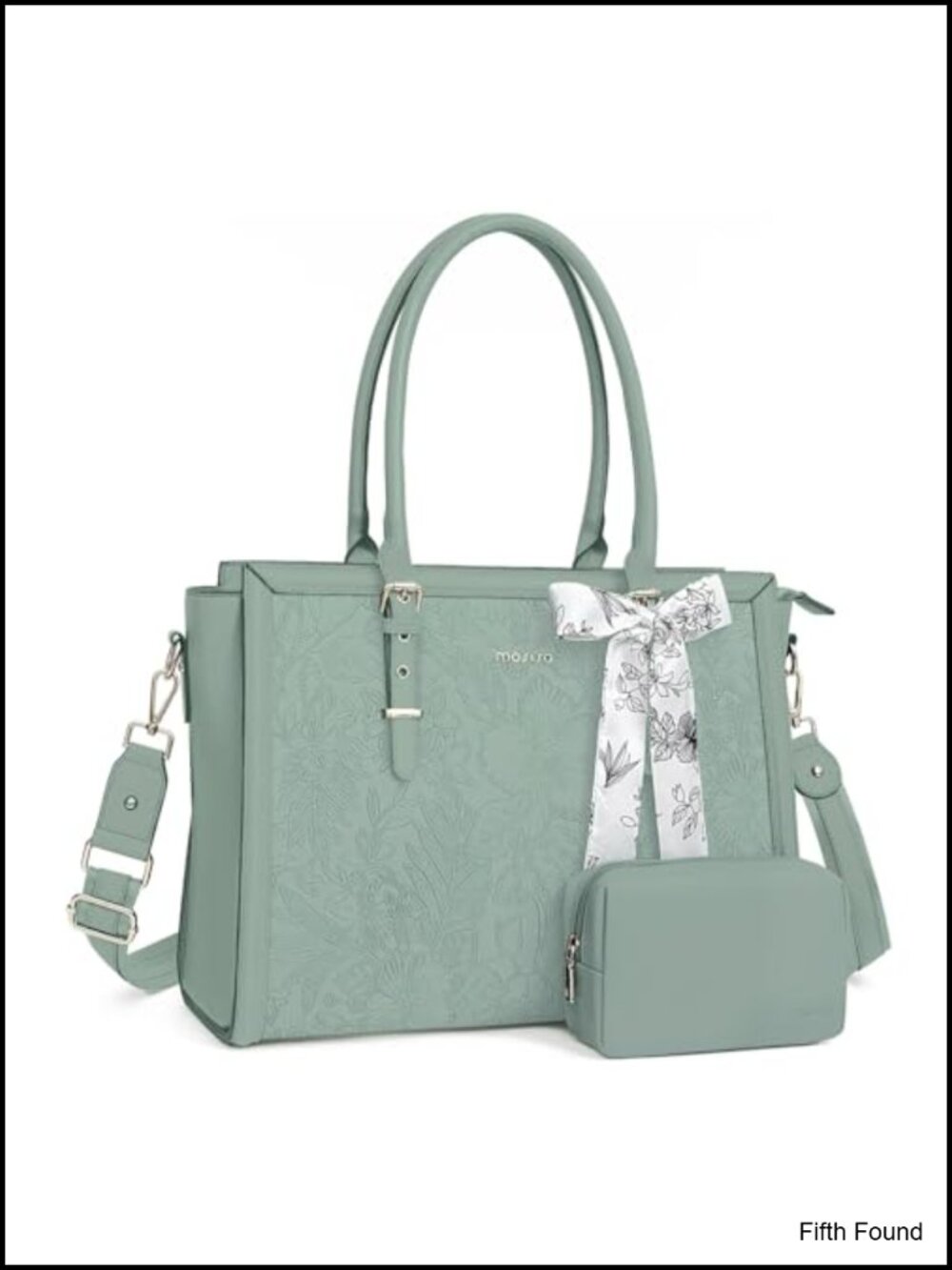 17.3 inch PU Leather Laptop Tote Bag for Women